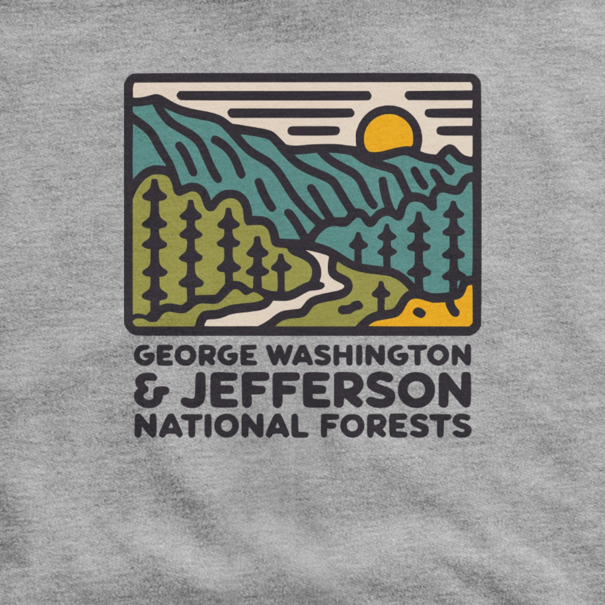 George Washington and Jefferson National Forests Hoodie Adventure and Outdoors Themed Hoodie