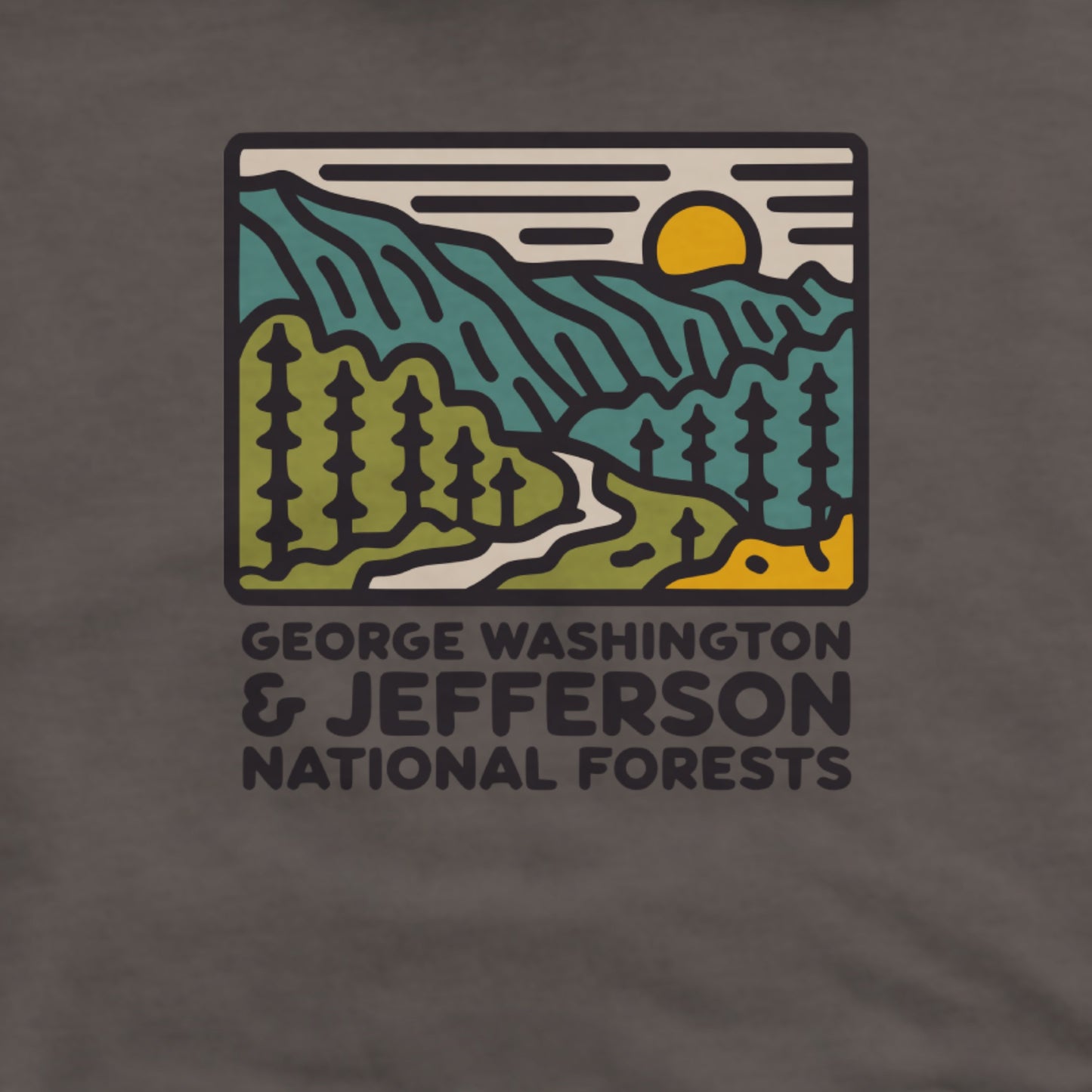 George Washington and Jefferson National Forests Hoodie Adventure and Outdoors Themed Hoodie