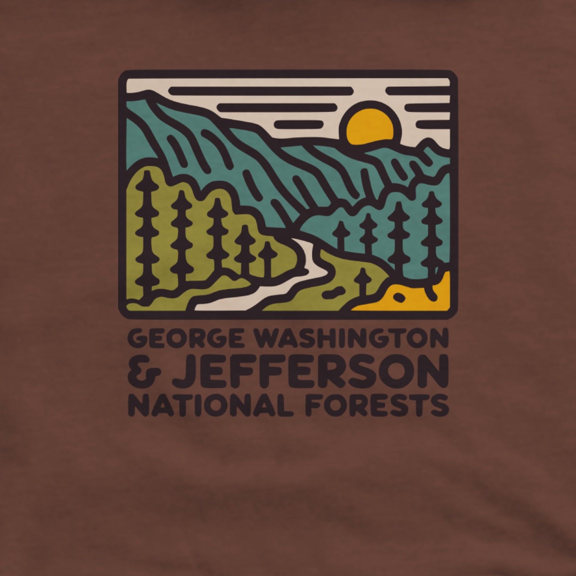 George Washington and Jefferson National Forests Hoodie Adventure and Outdoors Themed Hoodie