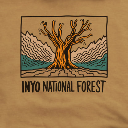 Inyo National Forest Hoodie Adventure and Outdoors Themed Hoodie