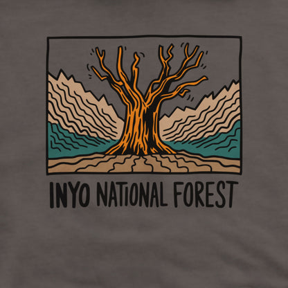 Inyo National Forest Hoodie Adventure and Outdoors Themed Hoodie