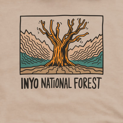 Inyo National Forest Hoodie Adventure and Outdoors Themed Hoodie