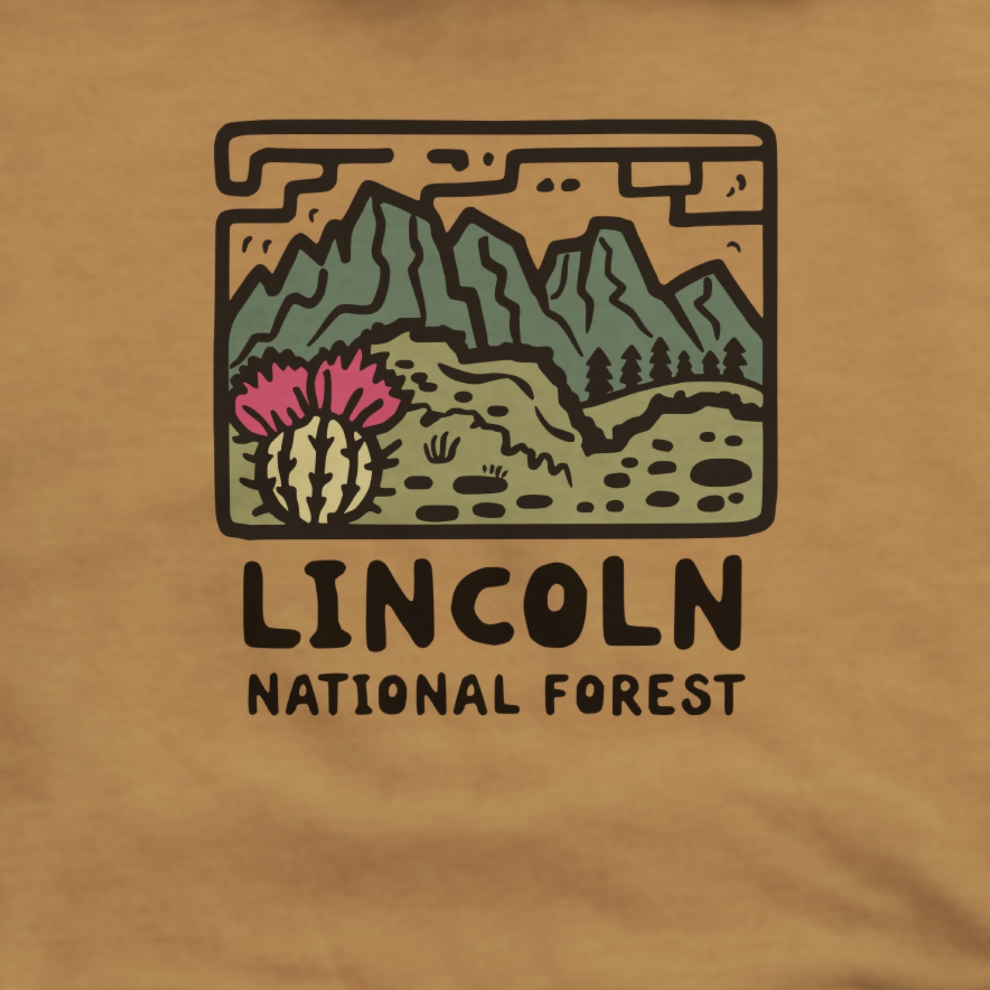 Lincoln National Forest Hoodie Adventure and Outdoors Themed Hoodie