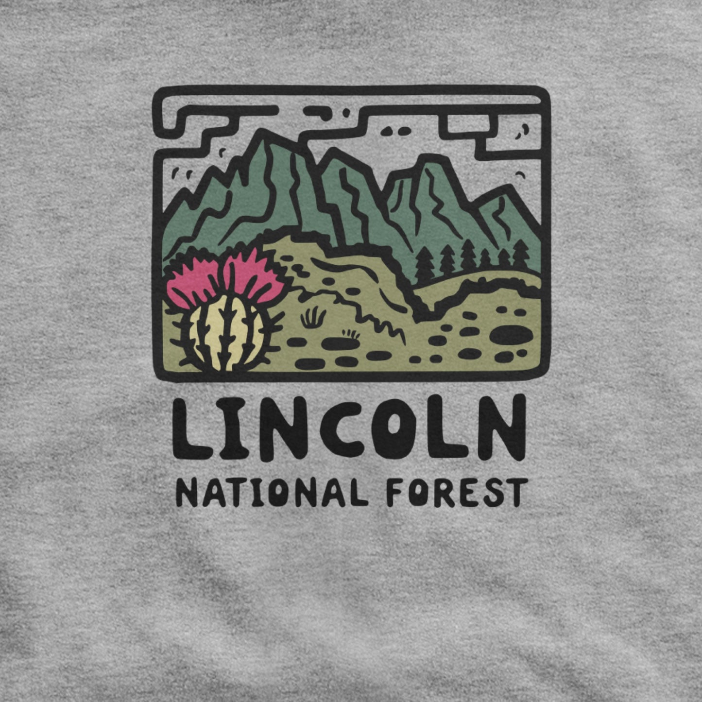 Lincoln National Forest Hoodie Adventure and Outdoors Themed Hoodie