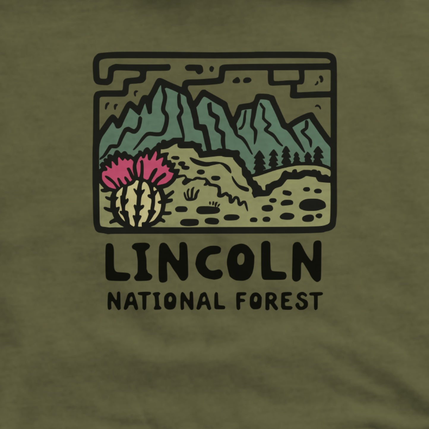 Lincoln National Forest Hoodie Adventure and Outdoors Themed Hoodie