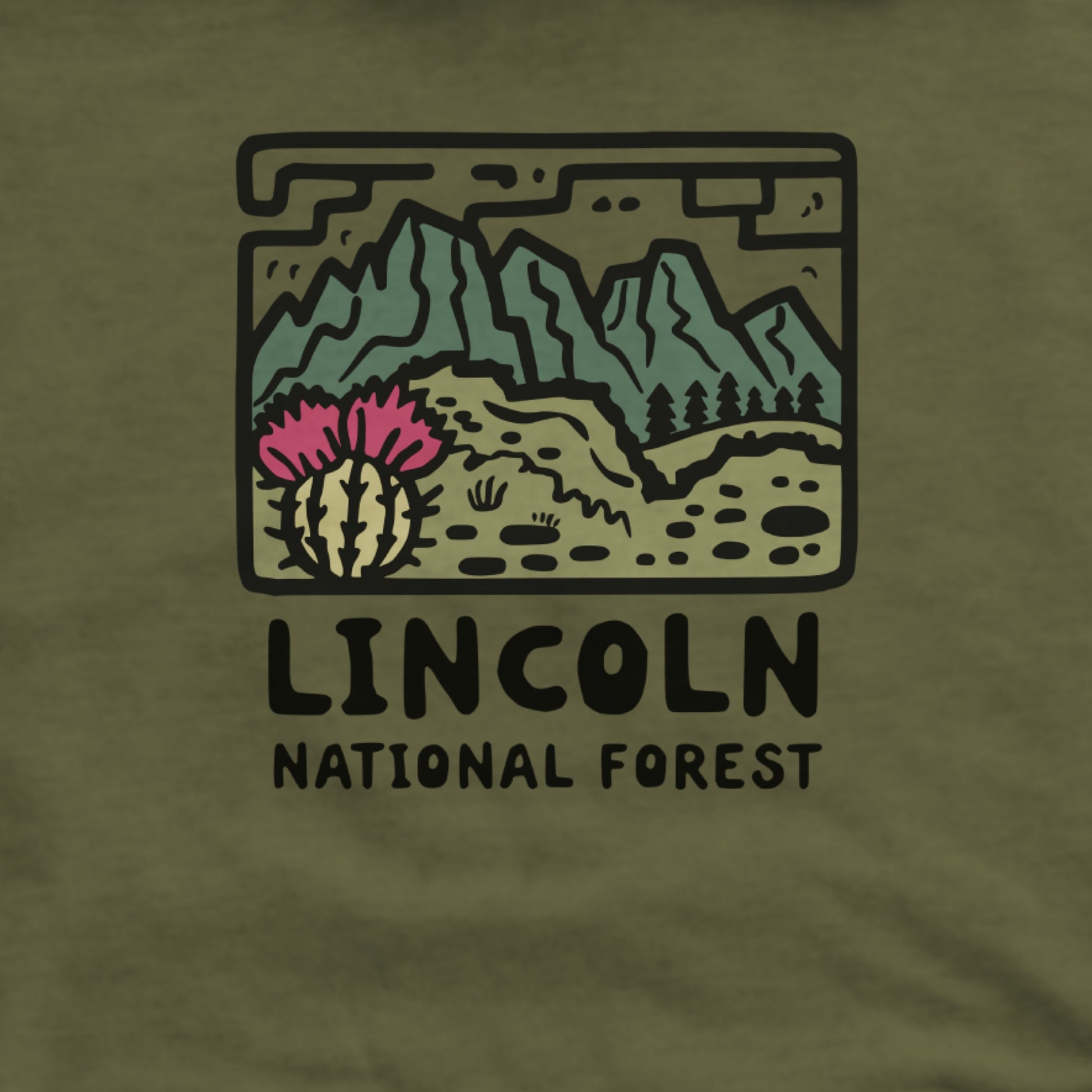 Lincoln National Forest Hoodie Adventure and Outdoors Themed Hoodie