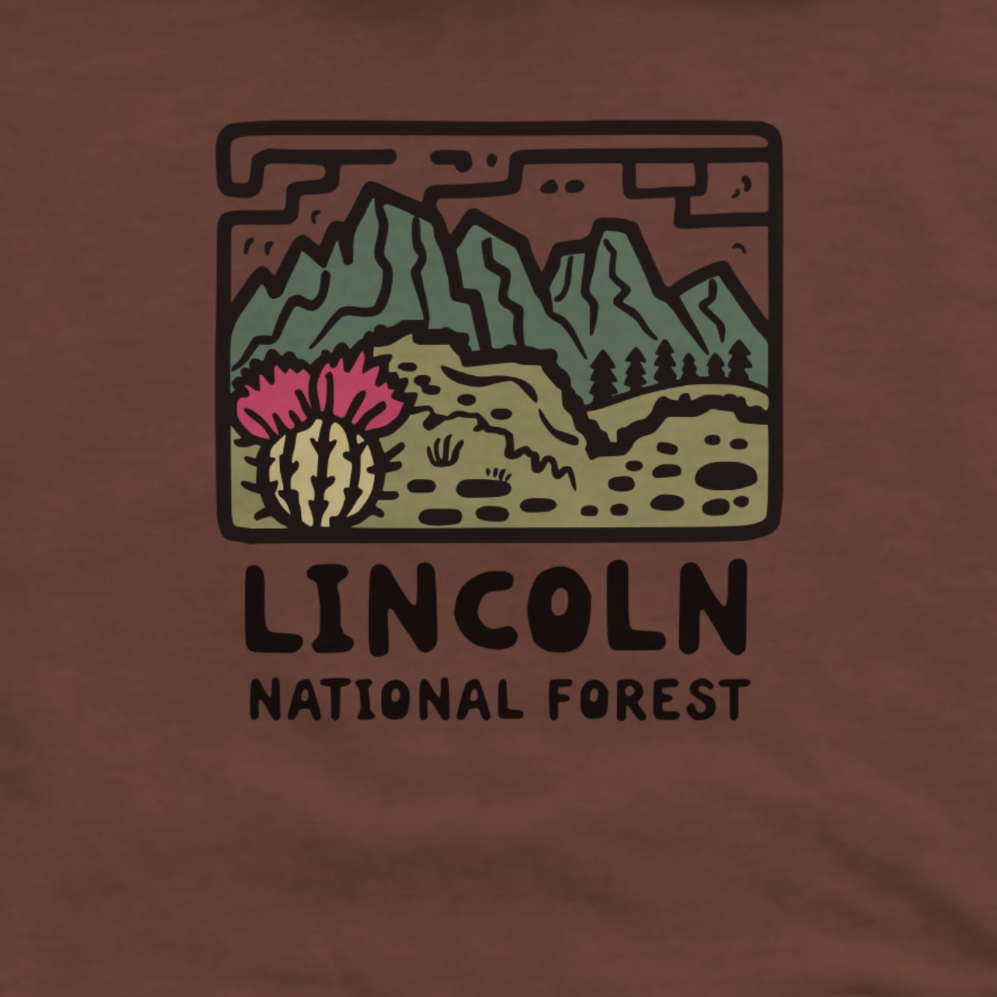 Lincoln National Forest Hoodie Adventure and Outdoors Themed Hoodie