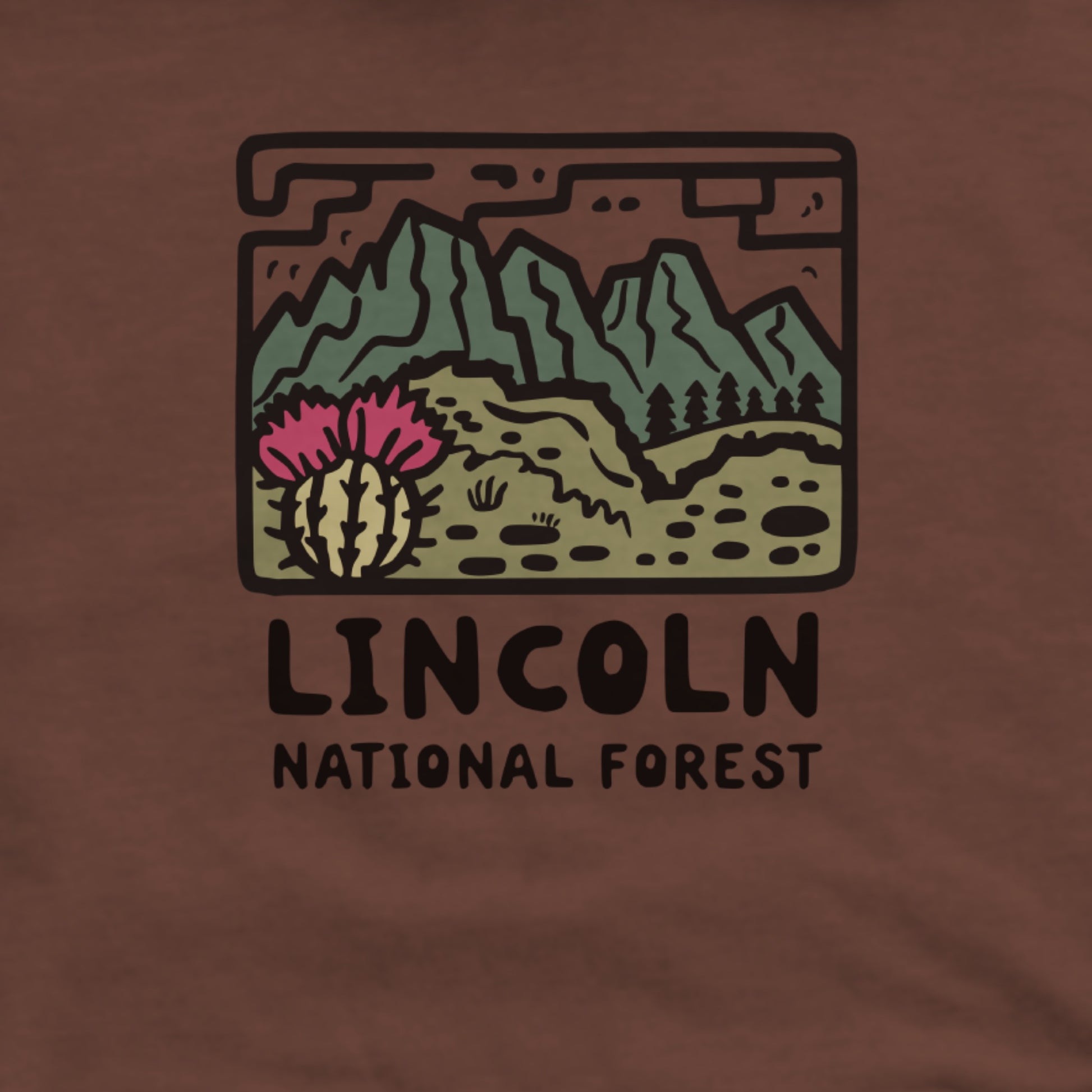 Lincoln National Forest Hoodie Adventure and Outdoors Themed Hoodie