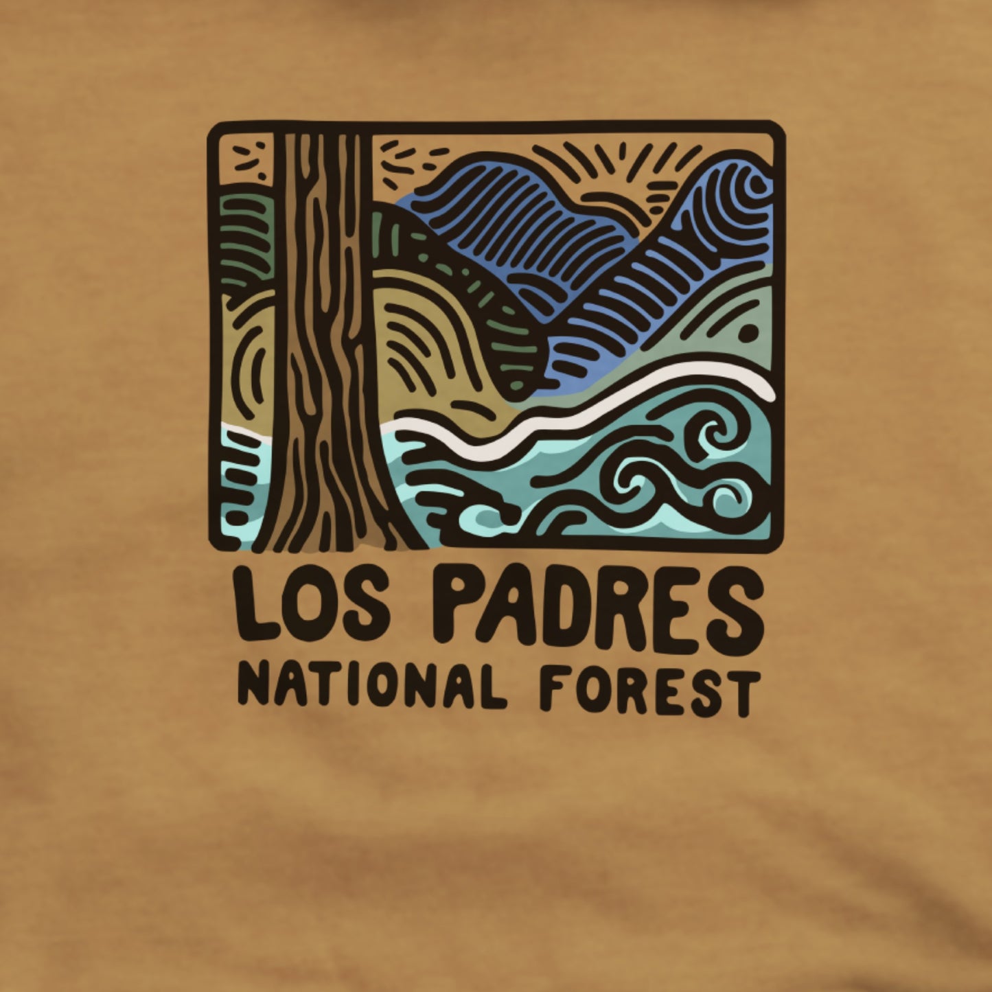 Los Padres National Forest Hoodie Adventure and Outdoors Themed Hoodie