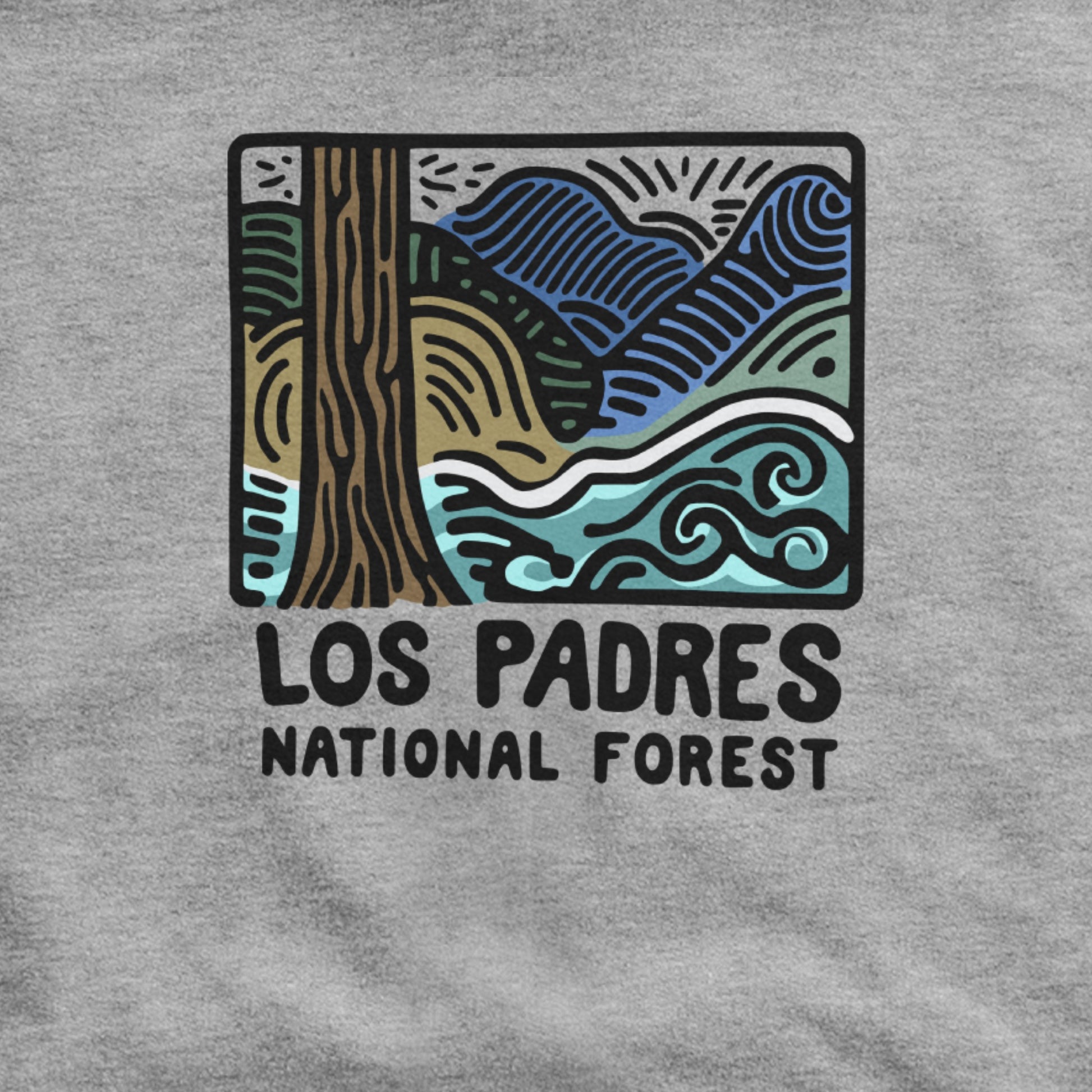Los Padres National Forest Hoodie Adventure and Outdoors Themed Hoodie