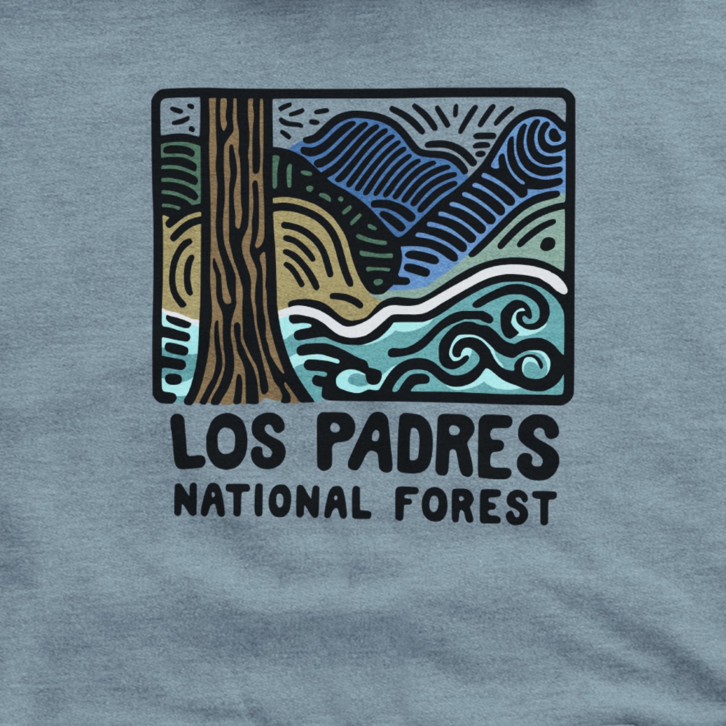 Los Padres National Forest Hoodie Adventure and Outdoors Themed Hoodie
