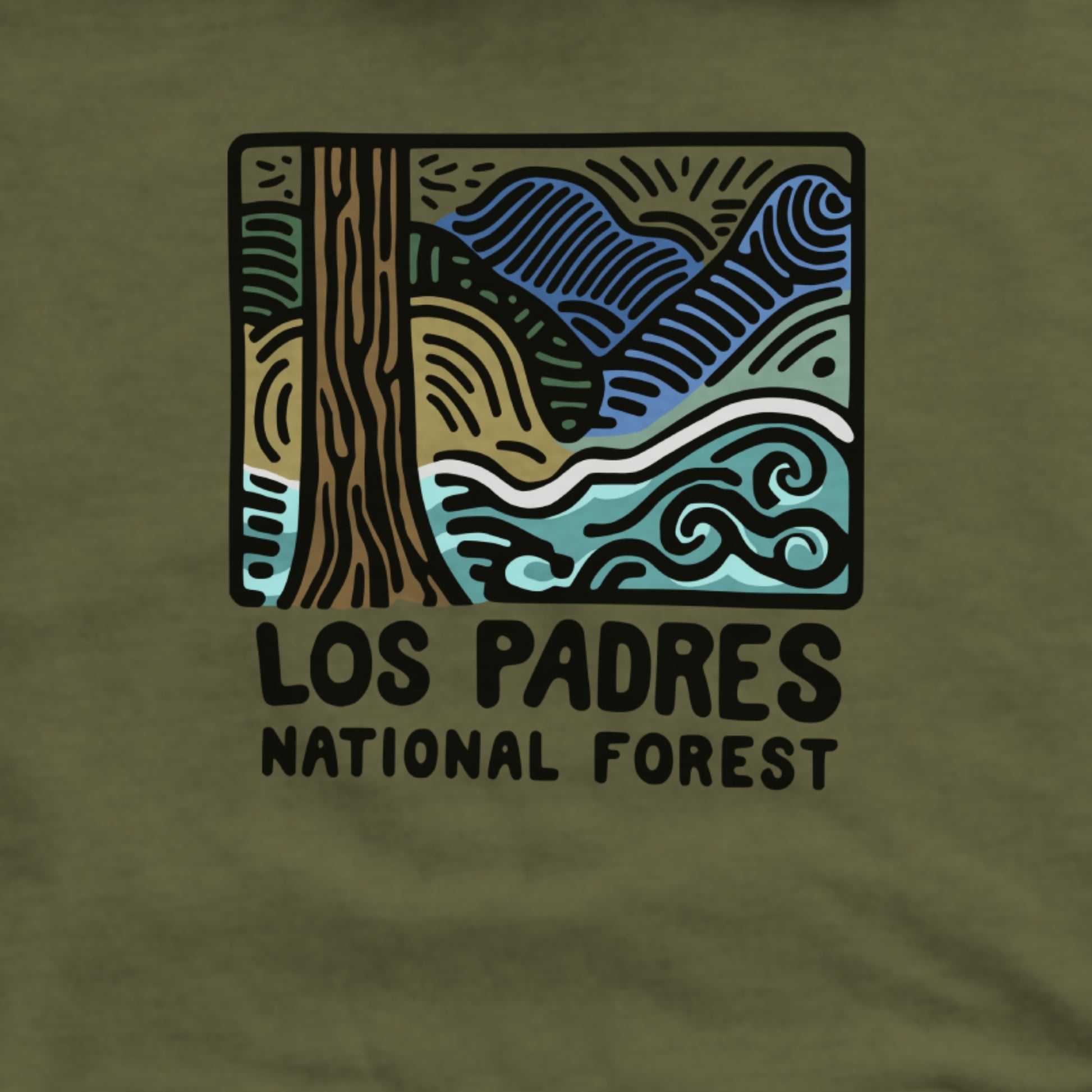 Los Padres National Forest Hoodie Adventure and Outdoors Themed Hoodie