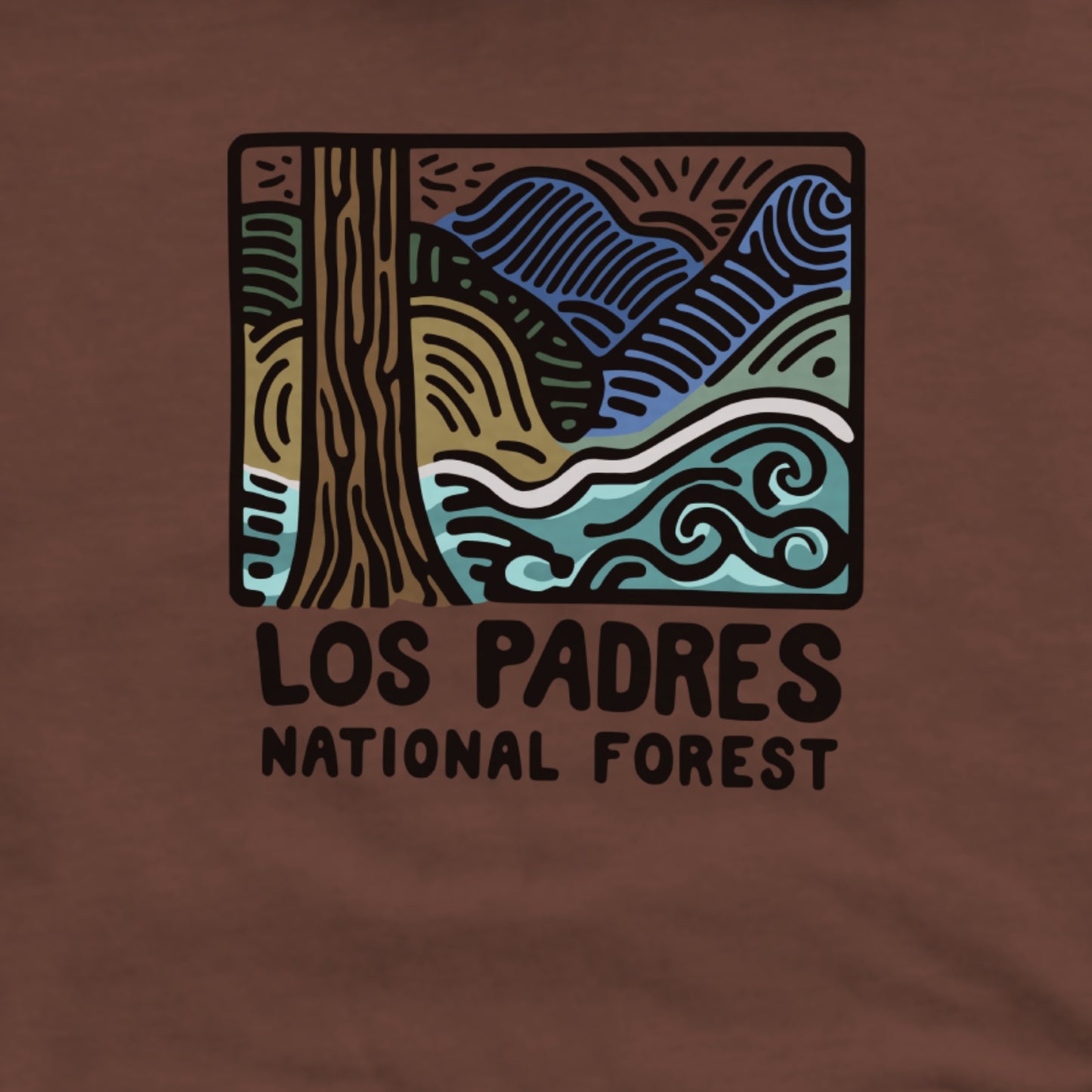 Los Padres National Forest Hoodie Adventure and Outdoors Themed Hoodie