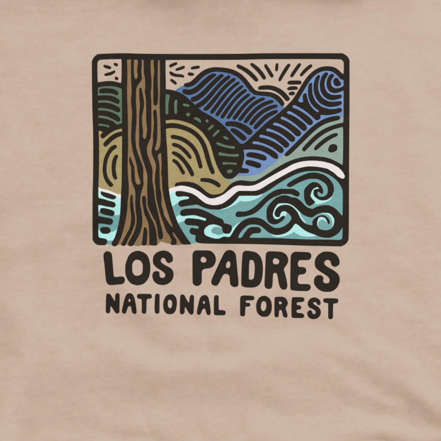 Los Padres National Forest Hoodie Adventure and Outdoors Themed Hoodie