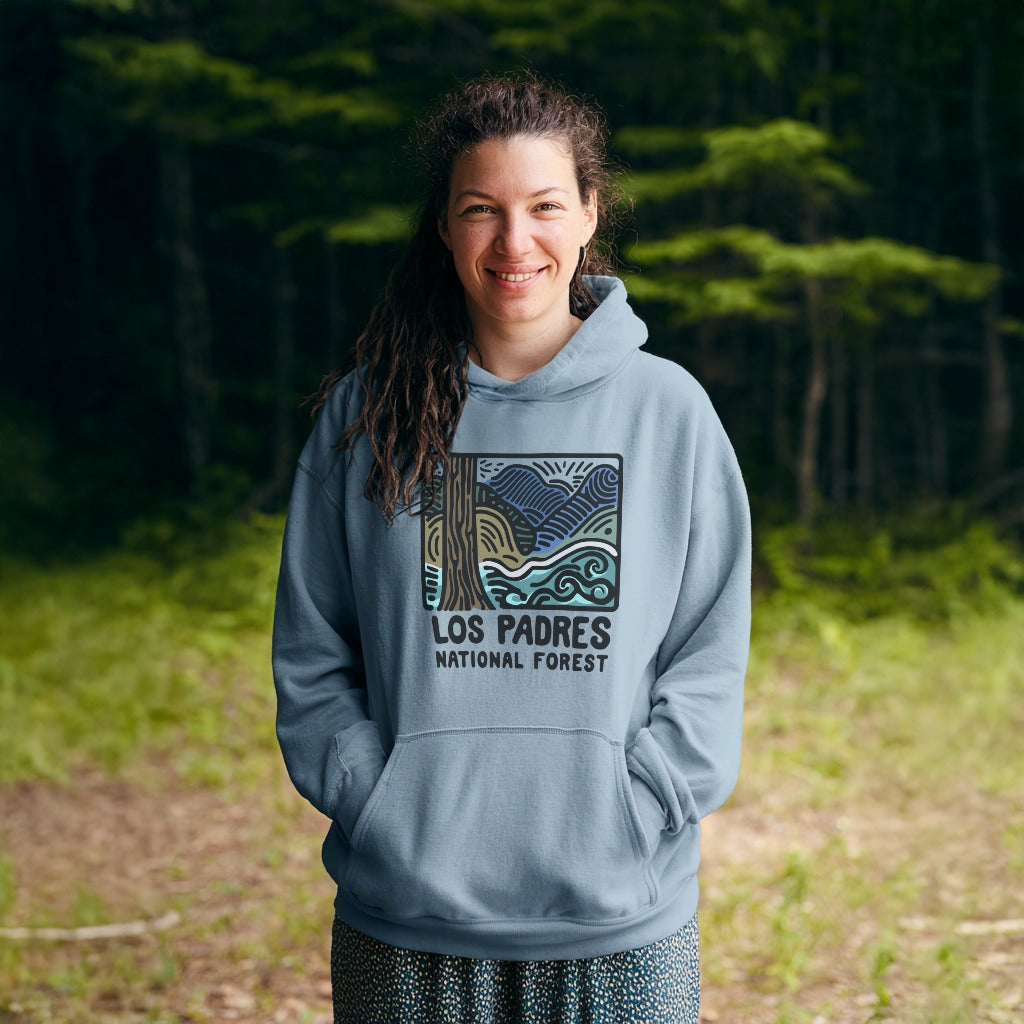 Los Padres National Forest Hoodie Adventure and Outdoors Themed Hoodie