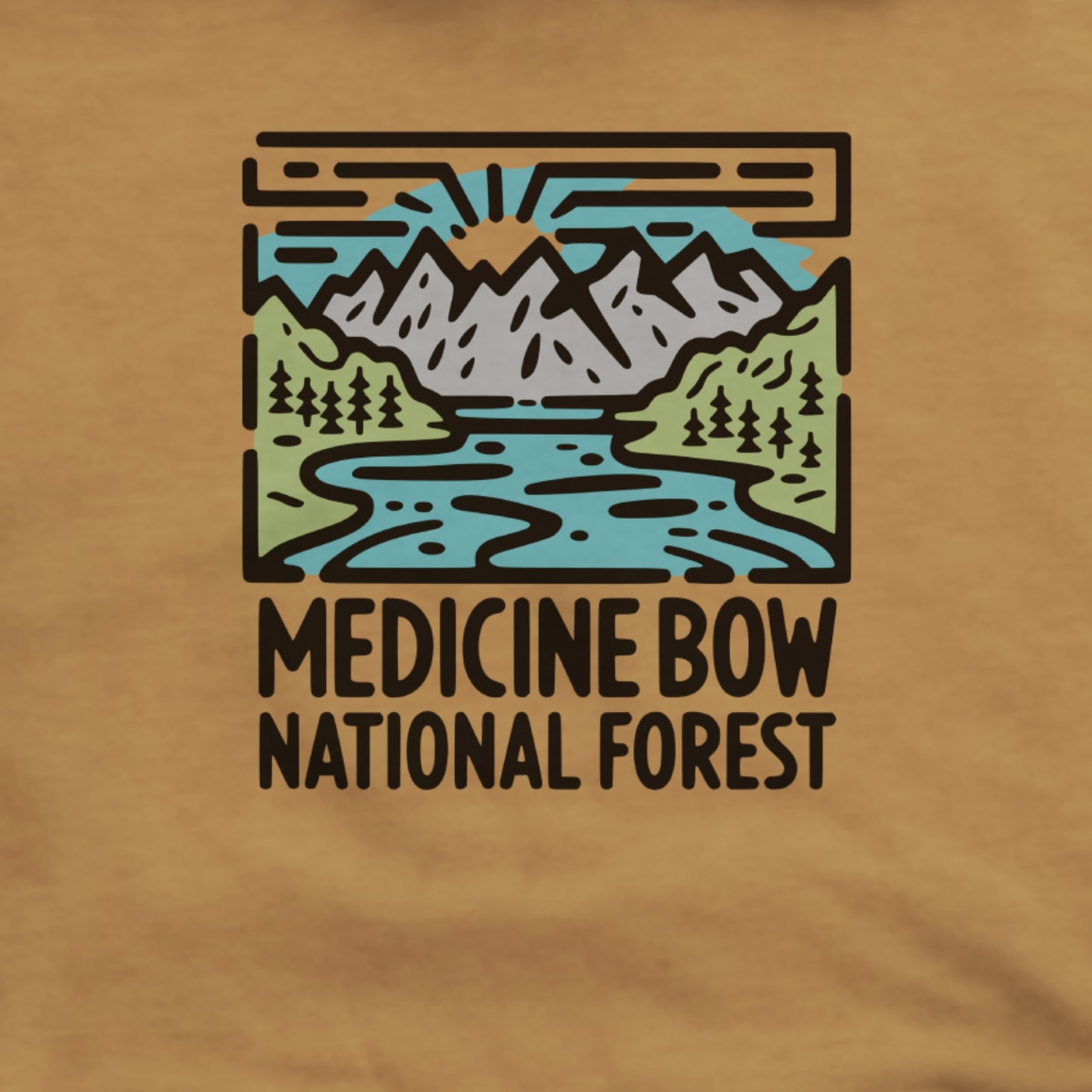 Medicine Bow National Forest Hoodie Adventure and Outdoors Themed Hoodie