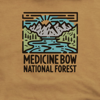 Medicine Bow National Forest Hoodie Adventure and Outdoors Themed Hoodie