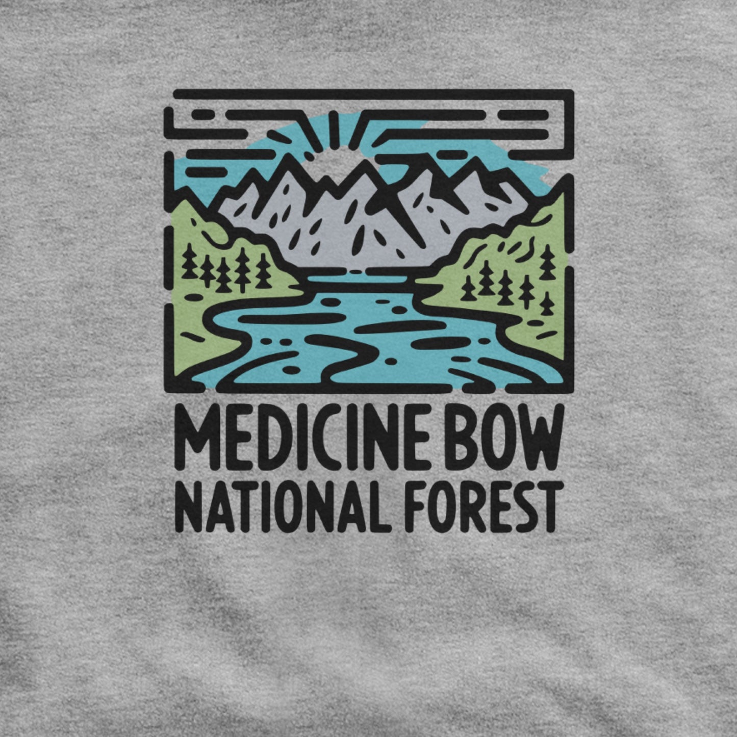 Medicine Bow National Forest Hoodie Adventure and Outdoors Themed Hoodie