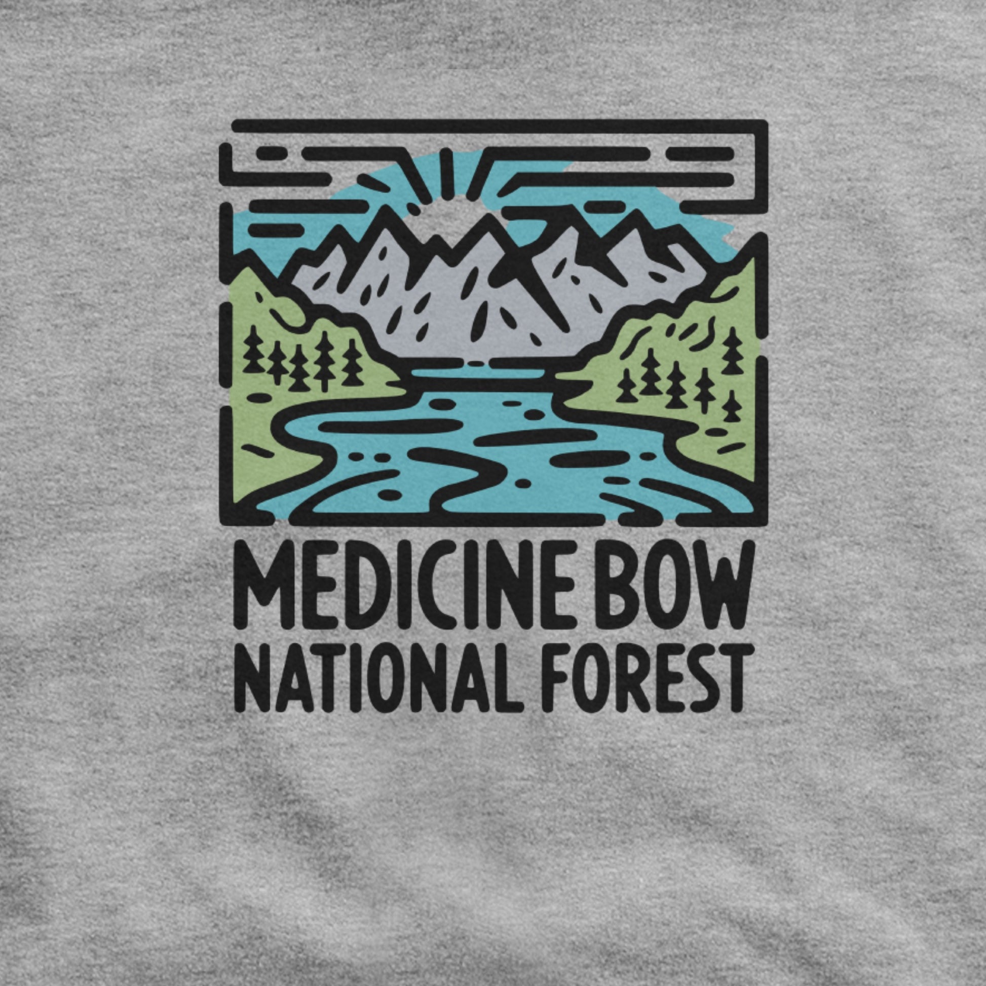 Medicine Bow National Forest Hoodie Adventure and Outdoors Themed Hoodie