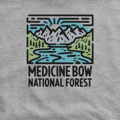 Medicine Bow National Forest Hoodie Adventure and Outdoors Themed Hoodie
