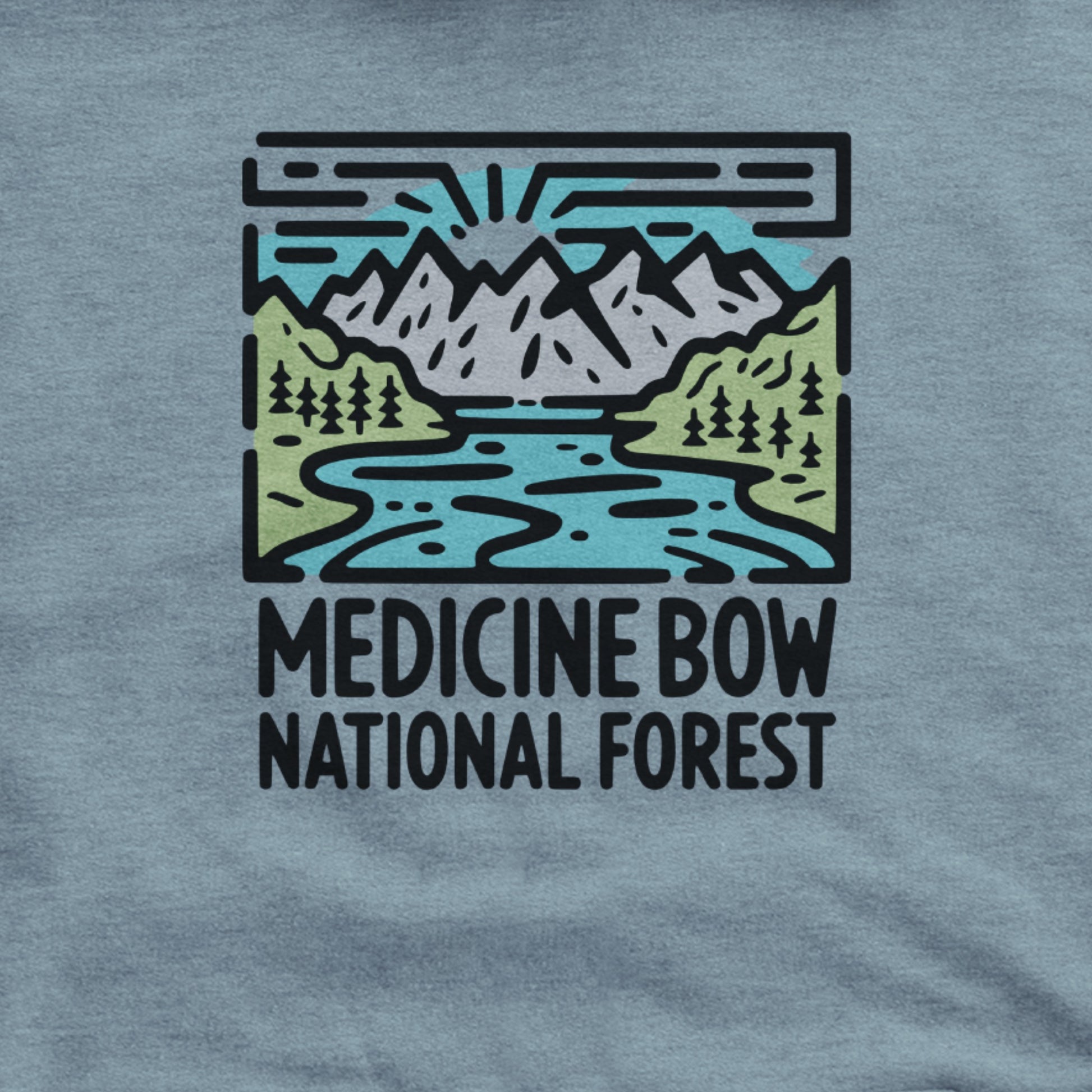 Medicine Bow National Forest Hoodie Adventure and Outdoors Themed Hoodie