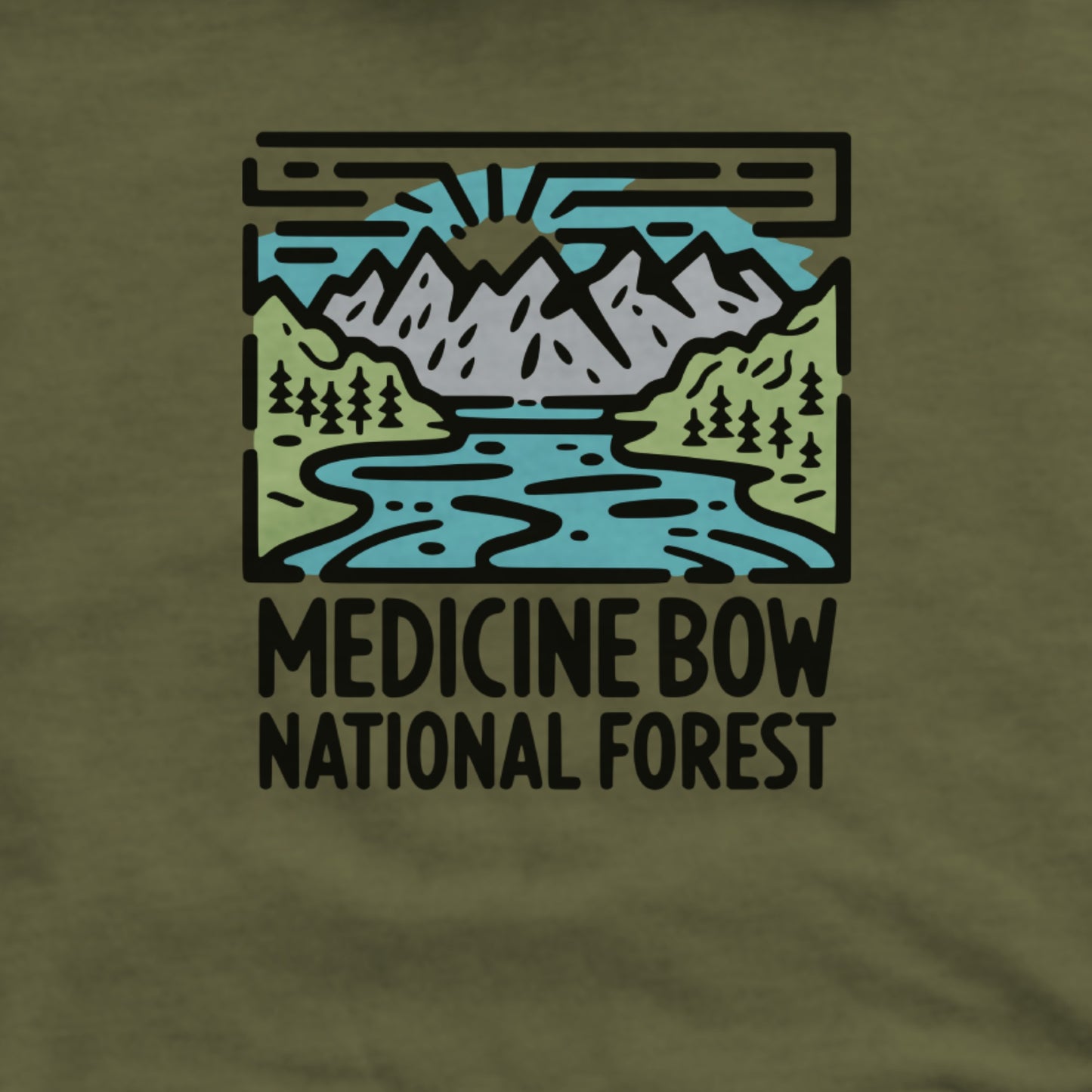 Medicine Bow National Forest Hoodie Adventure and Outdoors Themed Hoodie