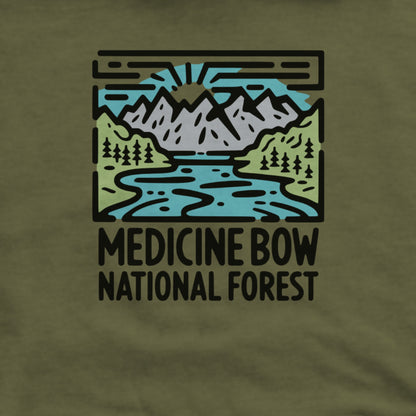 Medicine Bow National Forest Hoodie Adventure and Outdoors Themed Hoodie
