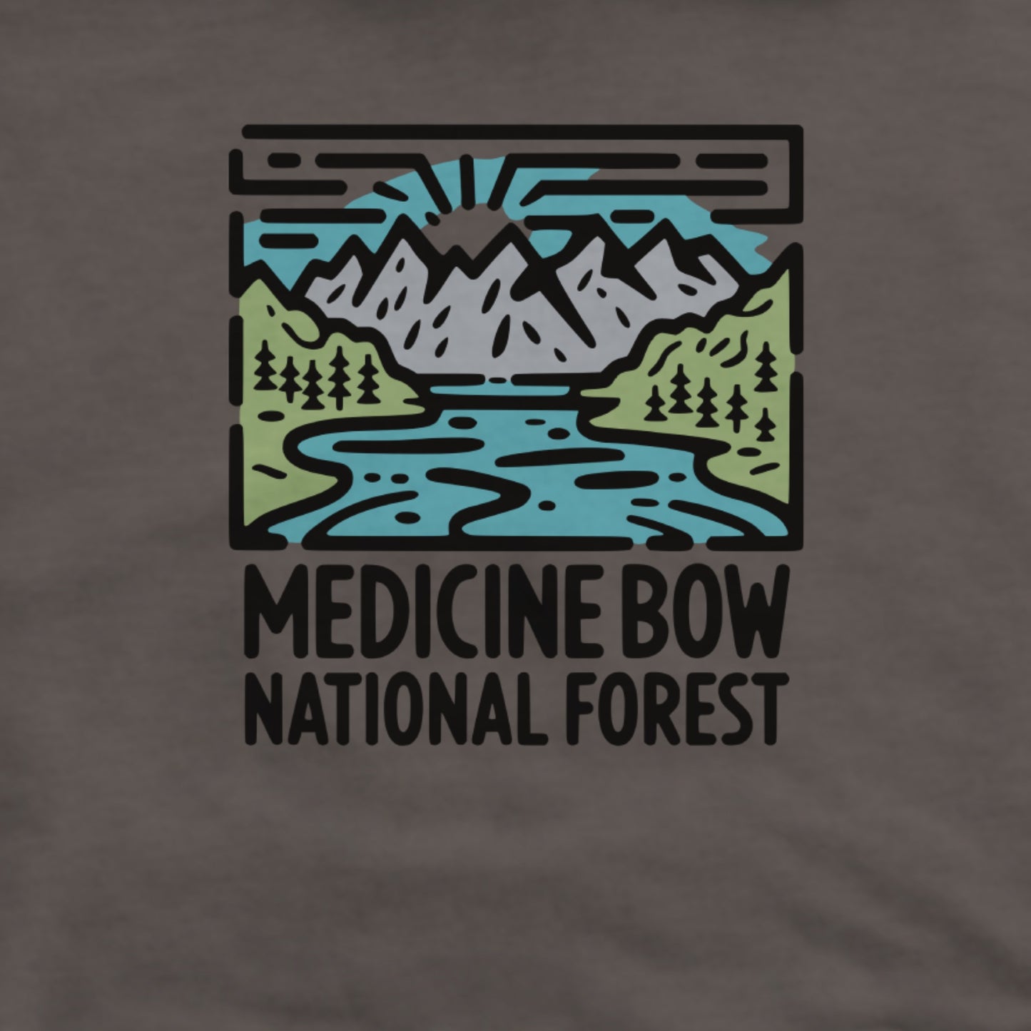 Medicine Bow National Forest Hoodie Adventure and Outdoors Themed Hoodie