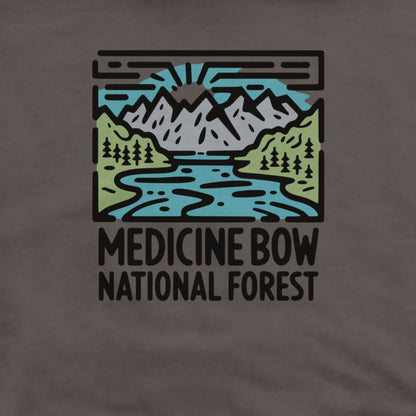 Medicine Bow National Forest Hoodie Adventure and Outdoors Themed Hoodie