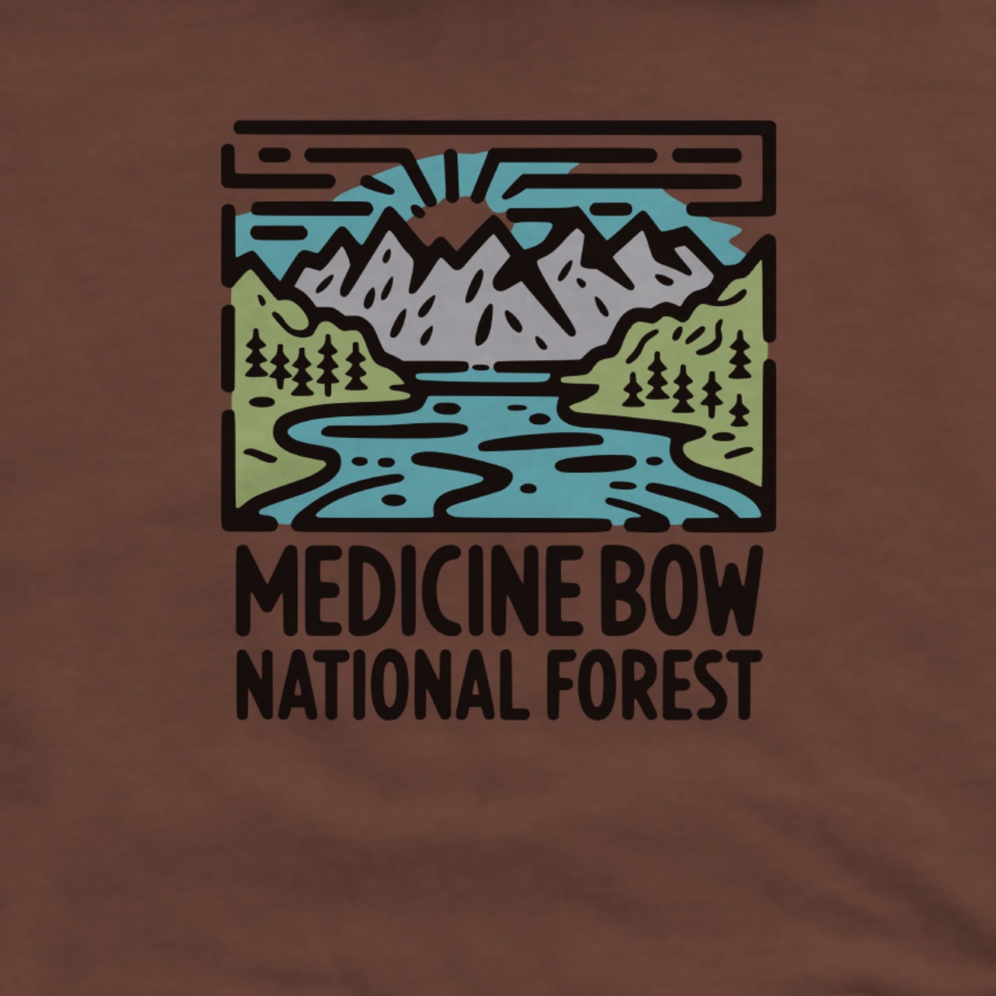 Medicine Bow National Forest Hoodie Adventure and Outdoors Themed Hoodie