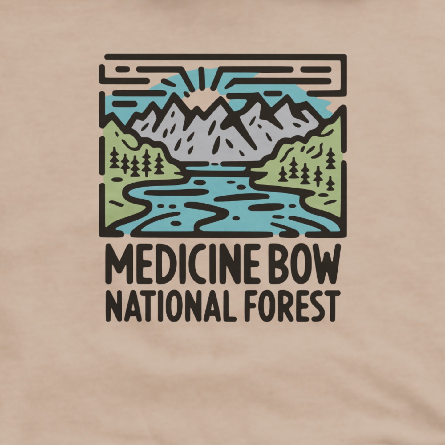 Medicine Bow National Forest Hoodie Adventure and Outdoors Themed Hoodie