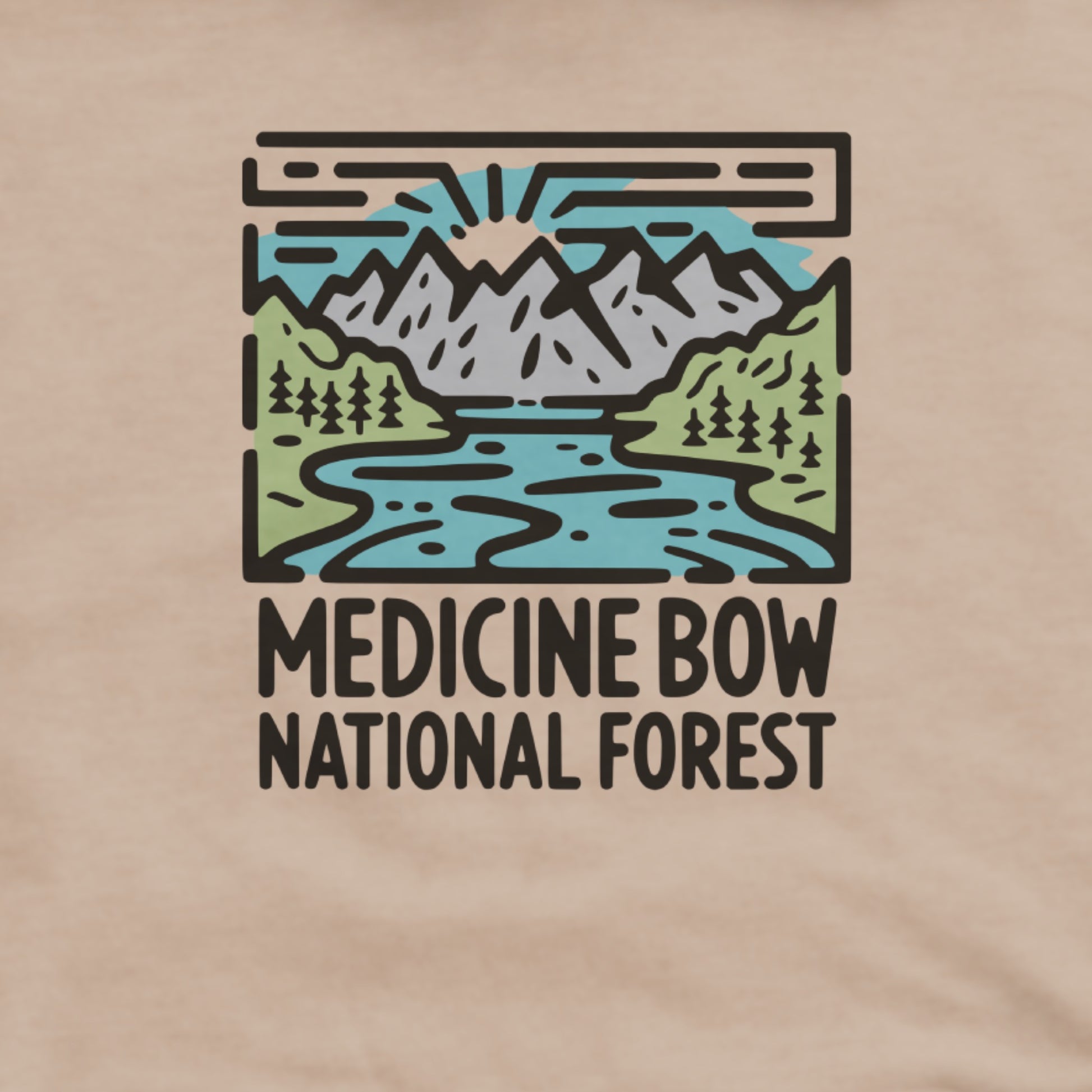Medicine Bow National Forest Hoodie Adventure and Outdoors Themed Hoodie
