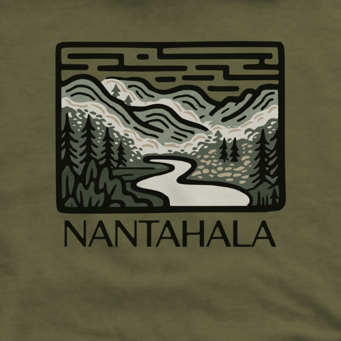 Nantahala National Forest Hoodie Adventure and Outdoors Themed Hoodie