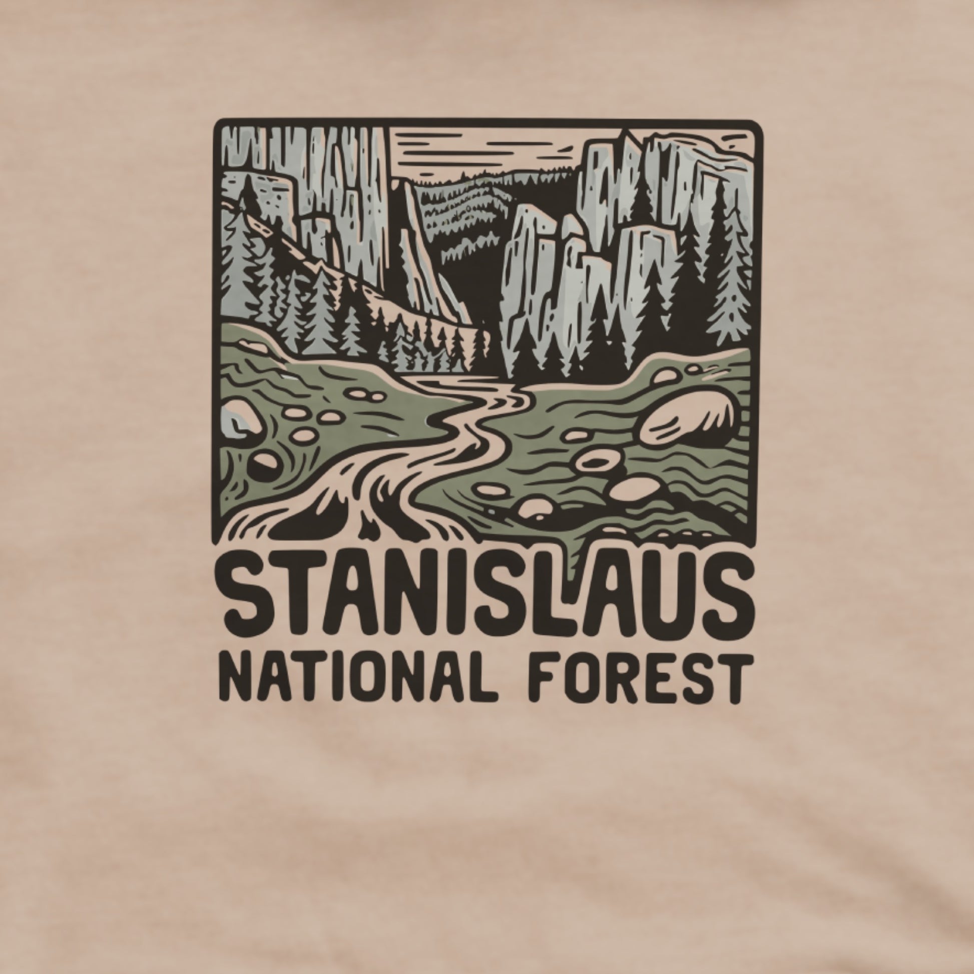 Stanislaus National Forest Hoodie Adventure and Outdoors Themed Hoodie