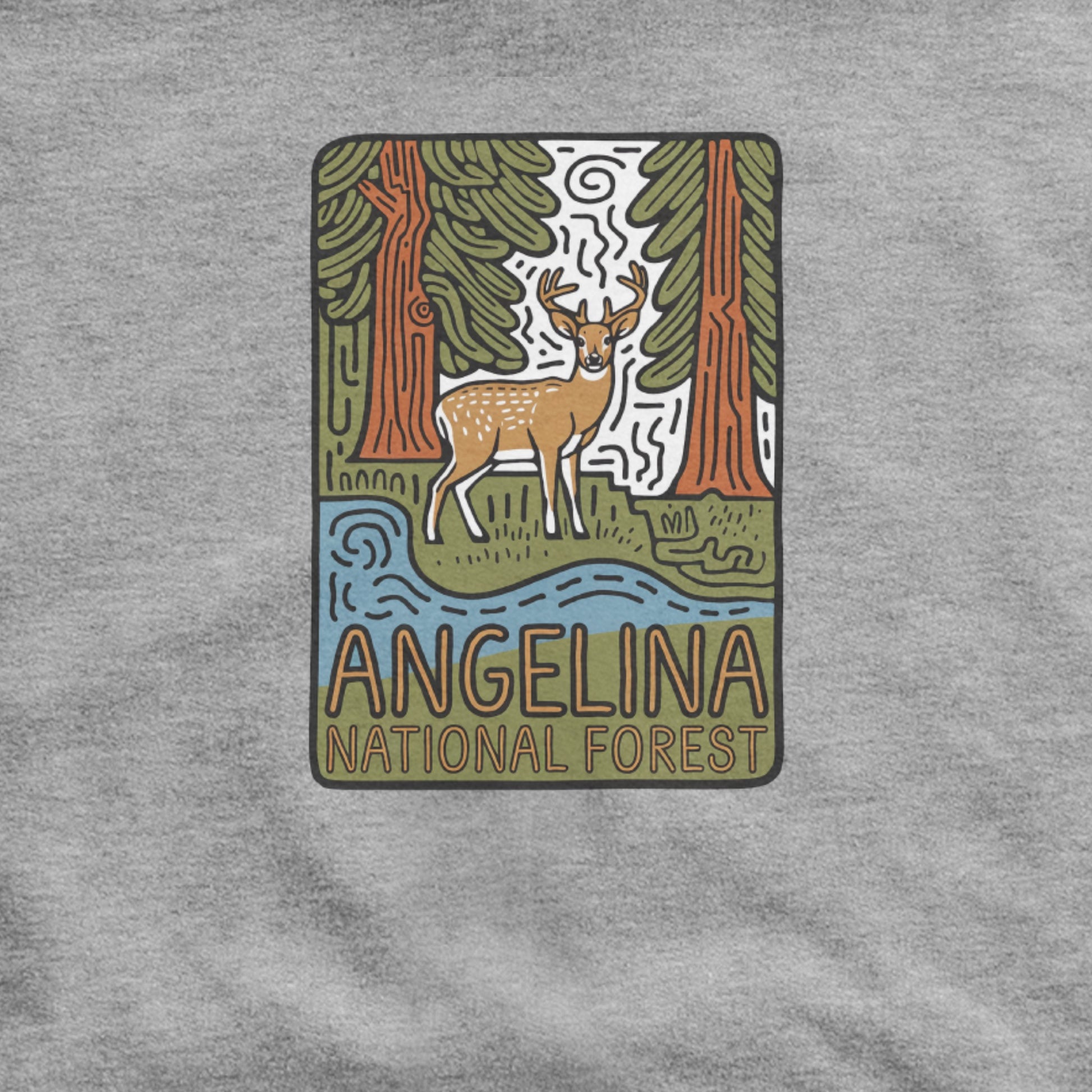 Angelina National Forest Hoodie Adventure and Outdoors Themed Hoodie