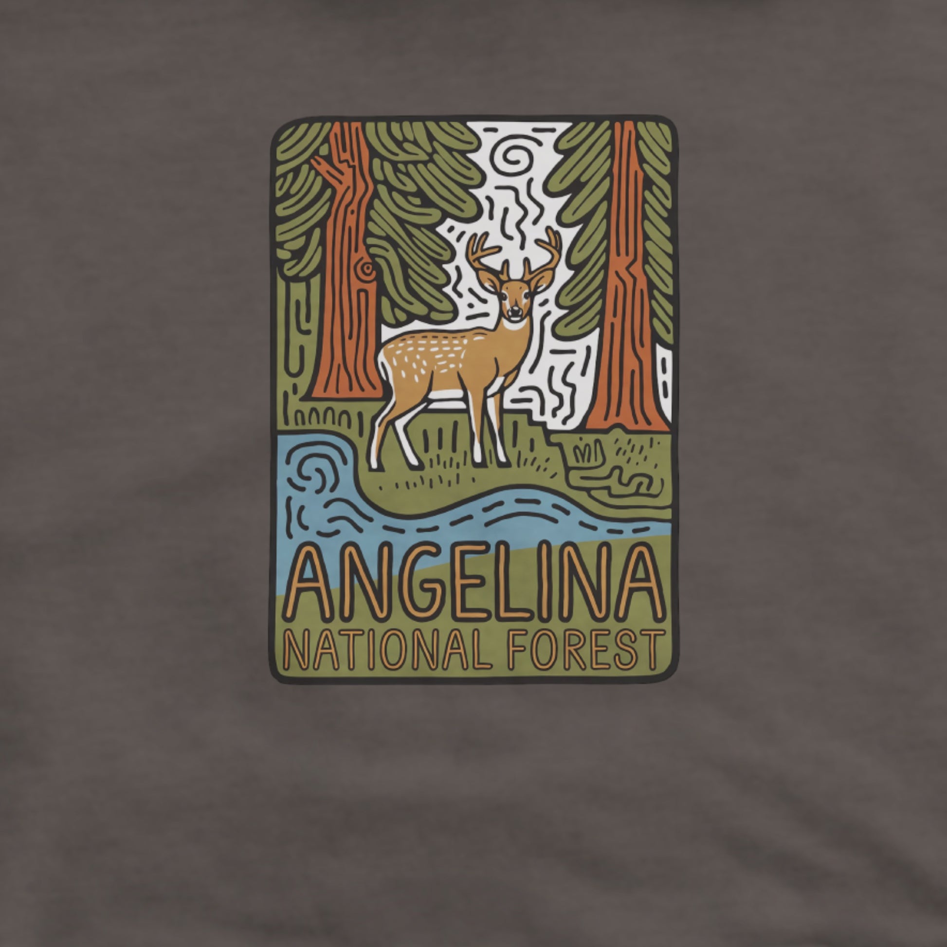 Angelina National Forest Hoodie Adventure and Outdoors Themed Hoodie