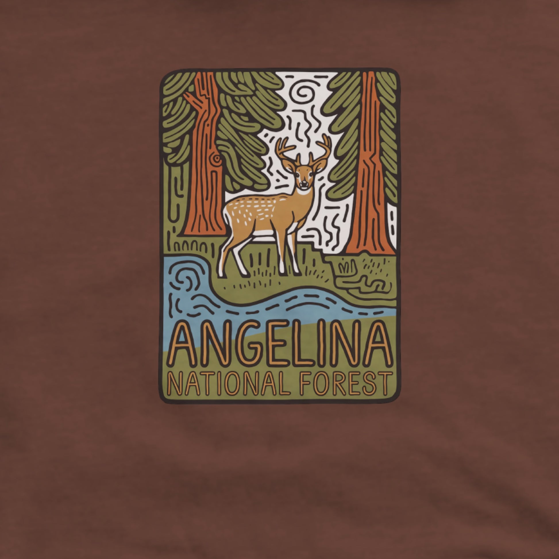 Angelina National Forest Hoodie Adventure and Outdoors Themed Hoodie