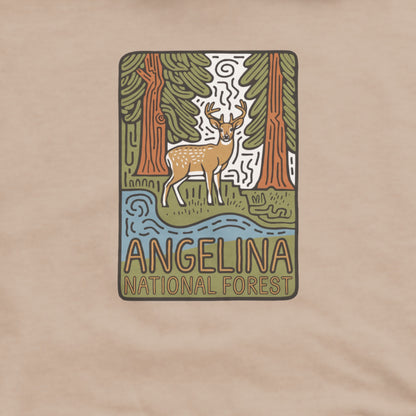 Angelina National Forest Hoodie Adventure and Outdoors Themed Hoodie