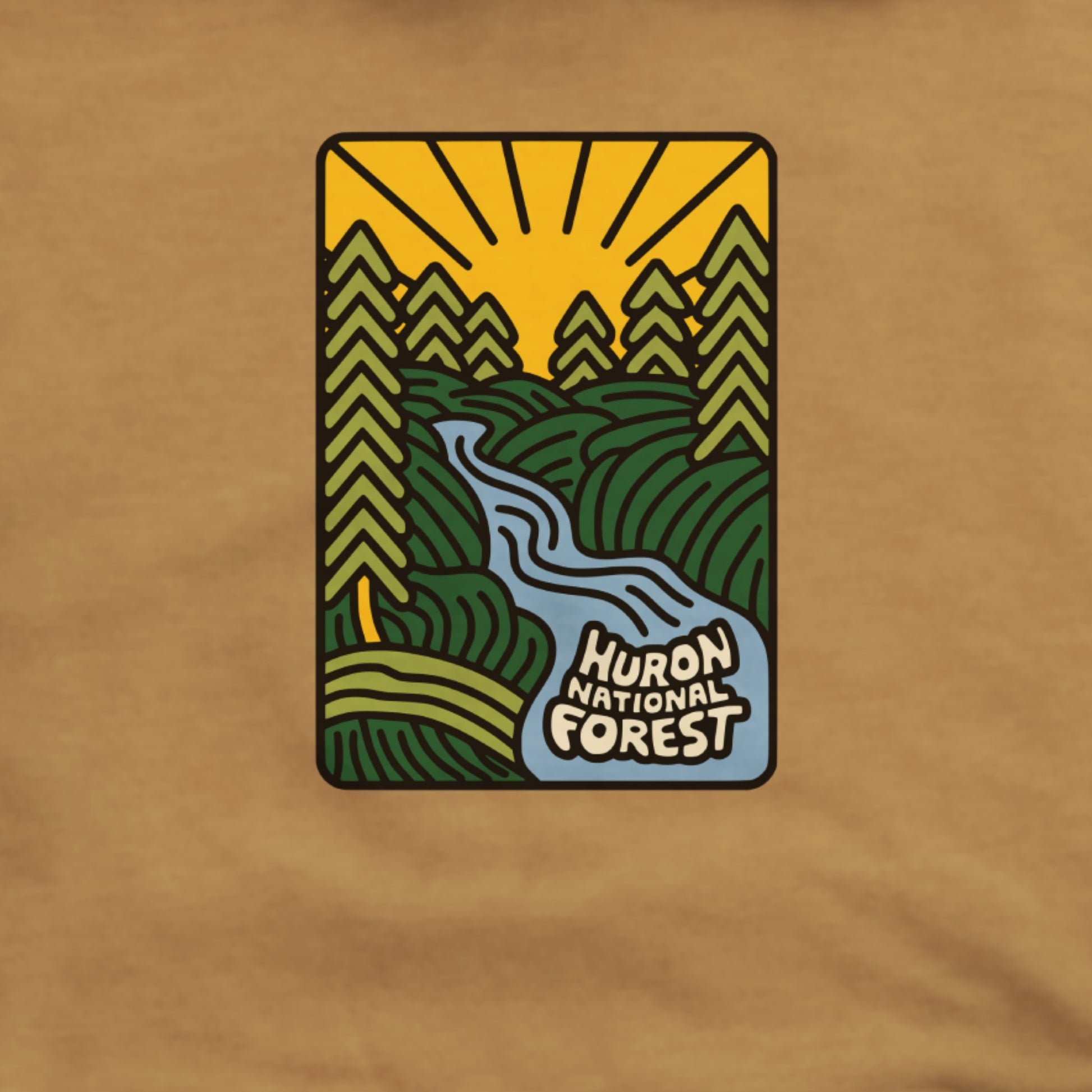 Huron National Forest Hoodie Adventure and Outdoors Themed Hoodie