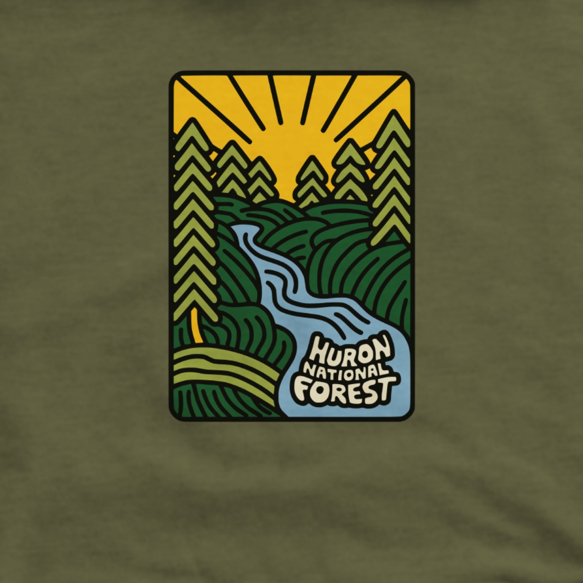 Huron National Forest Hoodie Adventure and Outdoors Themed Hoodie