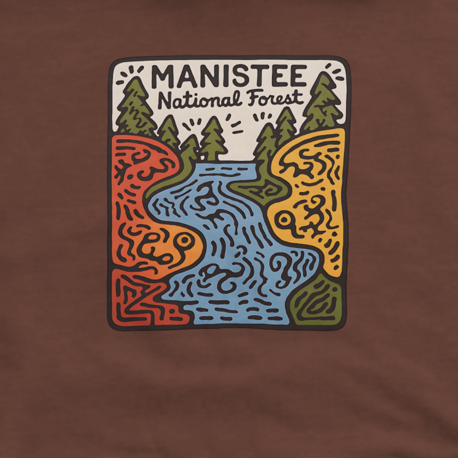 Manistee National Forest Hoodie Adventure and Outdoors Themed Hoodie