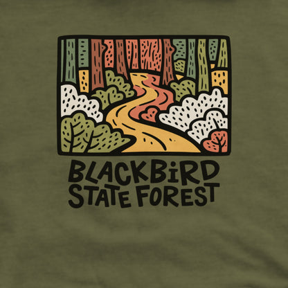 Blackbird State Forest Hoodie Adventure and Outdoors Themed Hoodie
