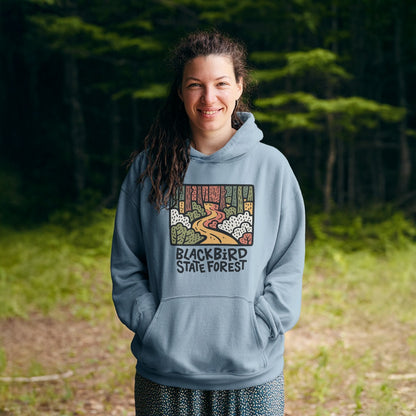 Blackbird State Forest Hoodie Adventure and Outdoors Themed Hoodie
