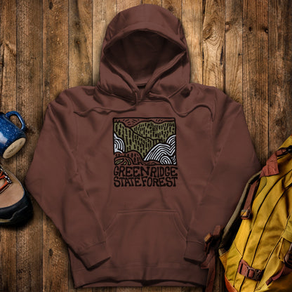 Green Ridge State Forest Hoodie Cocoa Adventure and Outdoors Themed Hoodie