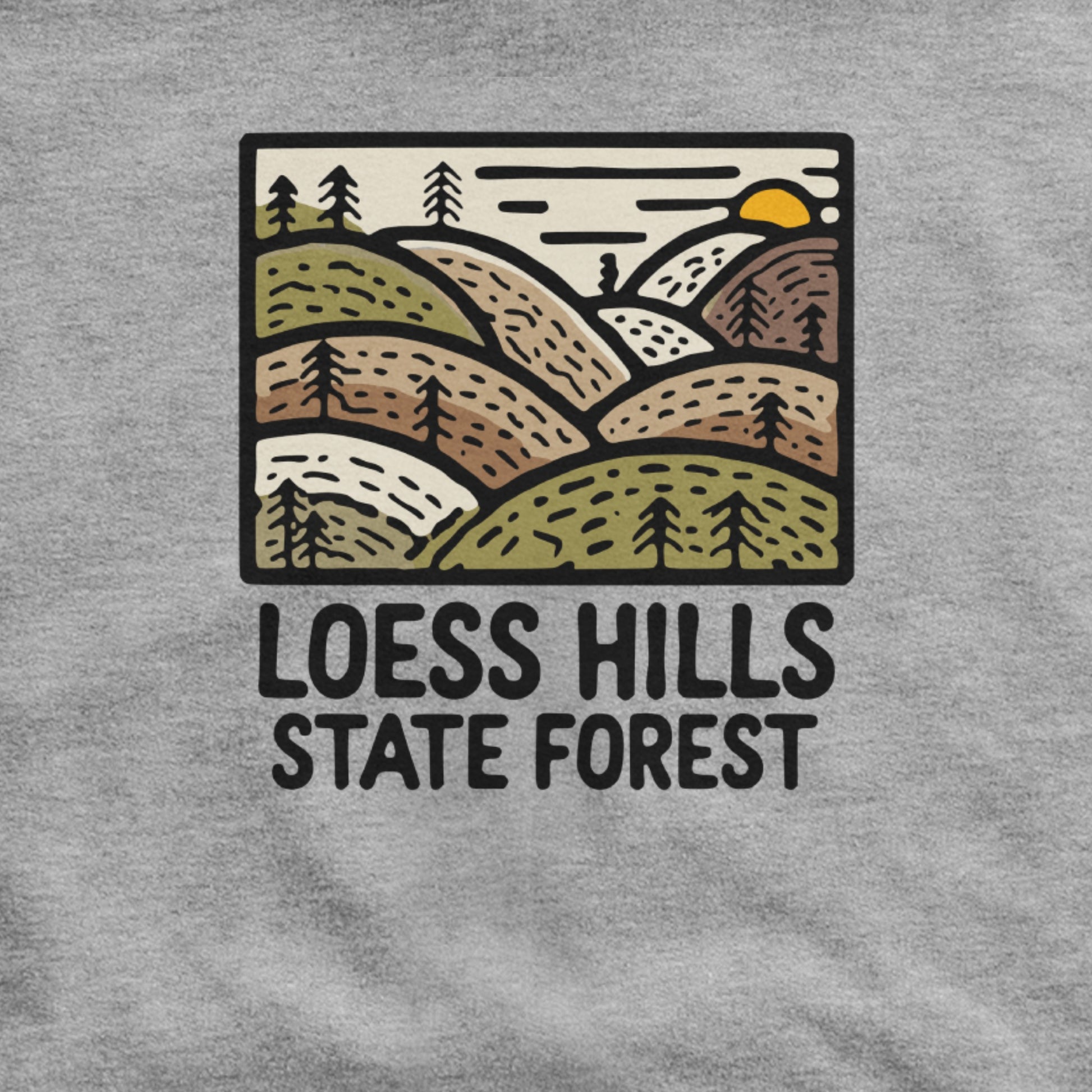 Loess Hills State Forest Hoodie Adventure and Outdoors Themed Hoodie