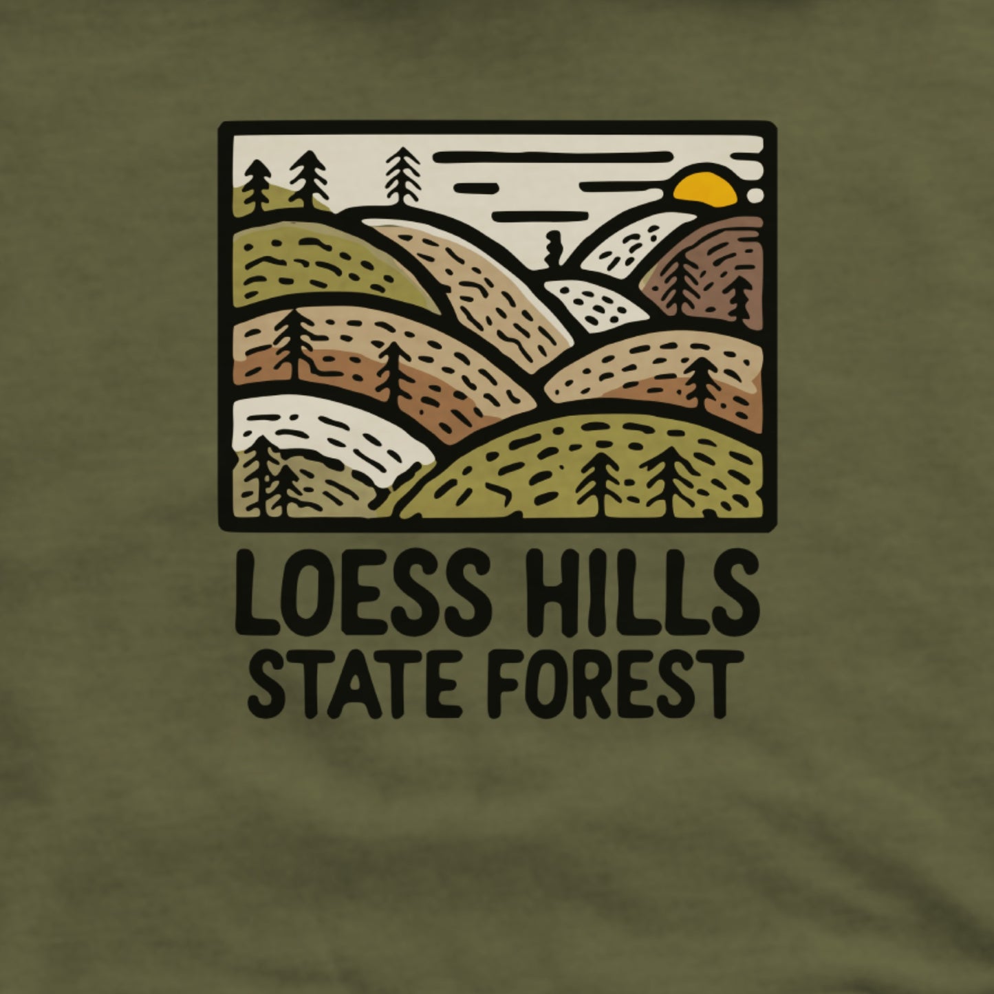 Loess Hills State Forest Hoodie Adventure and Outdoors Themed Hoodie