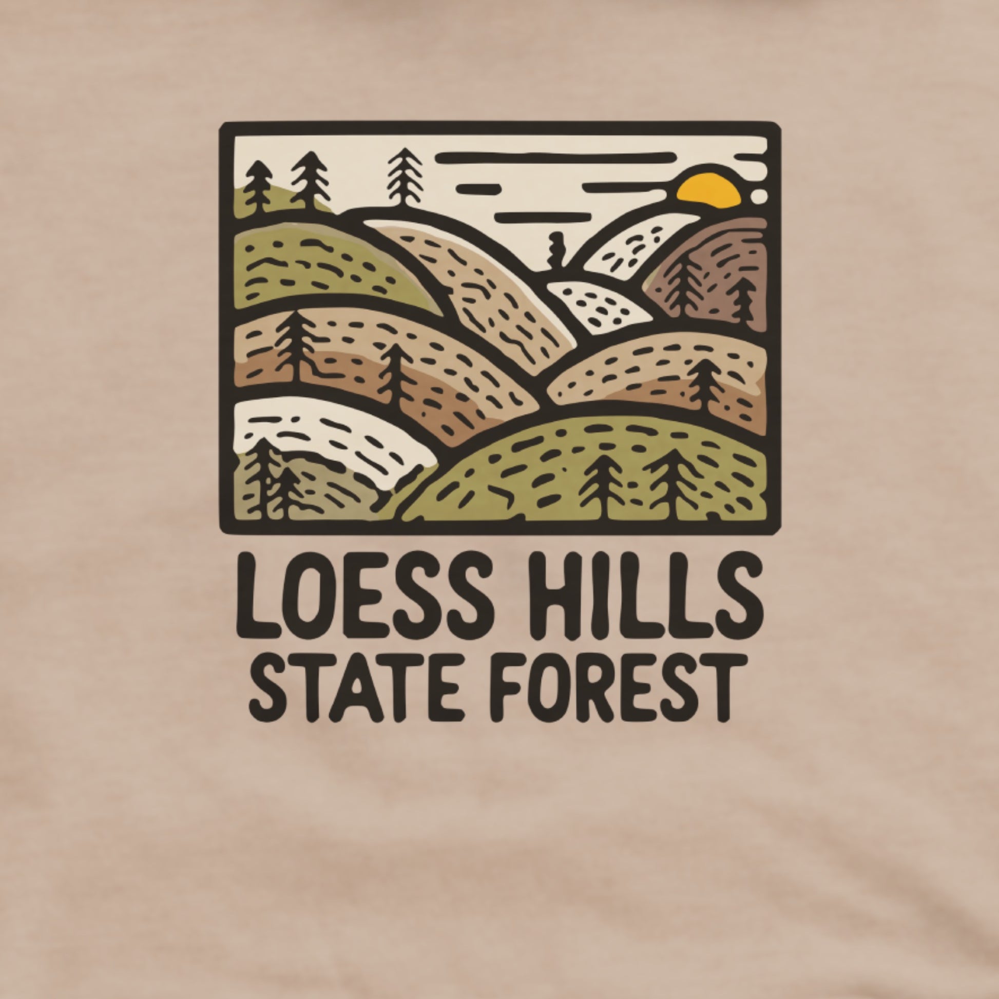 Loess Hills State Forest Hoodie Adventure and Outdoors Themed Hoodie