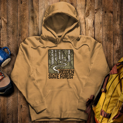 Redden State Forest Hoodie Mustard Adventure and Outdoors Themed Hoodie