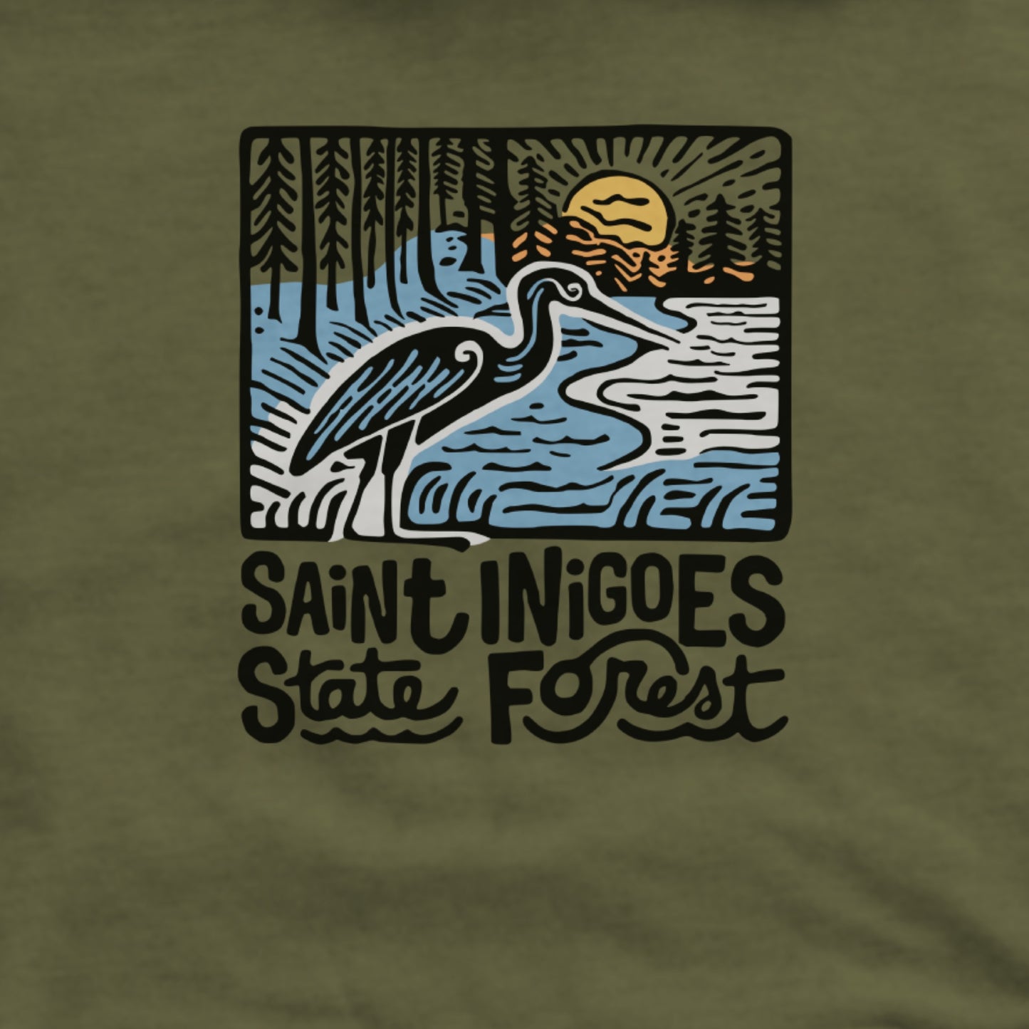 Saint Inigoes State Forest Hoodie Adventure and Outdoors Themed Hoodie