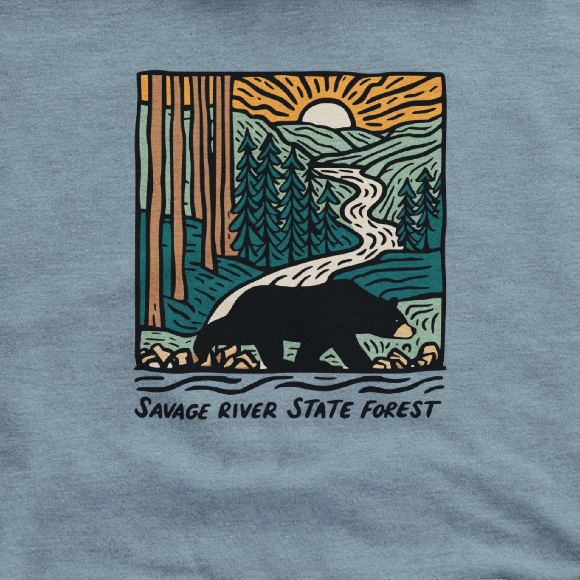 Savage River State Forest Hoodie Adventure and Outdoors Themed Hoodie